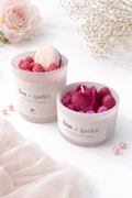Tulips and fruits biscuits candle set
